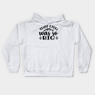 Wishing I Was Fishing - Less Talk More Fishing - Gift For Fishing Lovers, Fisherman - Black And White Simple Font Kids Hoodie